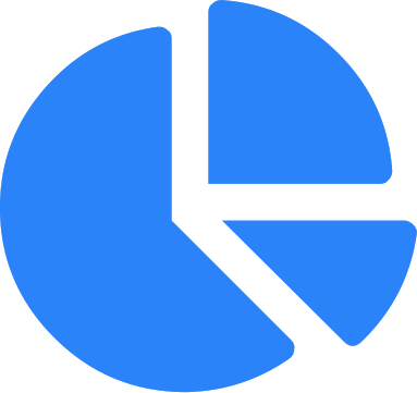 Simbolo de gráfico em pizza